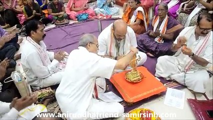 Aniruddha Bapu - Shree Rudrabhishek seva at Shree Aniruddha Gurukeshetram - 17 July 2017