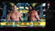 WWE 2K18 Survivor Series 2017 Universal Champ Brock Lesnar Vs WWE Champ AJ Styles