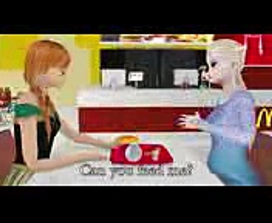 Is Frozen Elsa Pregnant Elsa And Anna Just Eat In McDonalds! (Frozen)