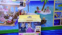 Sylvanian Families Calico Critters Seaside Cruiser House Boat Grandparent Rabbit Family Kids Toys