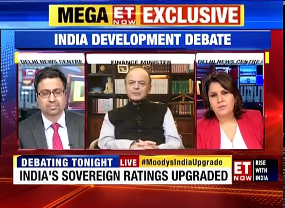 India Development Debate | Arun Jaitley Exclusive | India's first Moody's upgrade in 14 Years