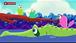 English Nursery Rhymes for Children  The Crocodile  4K Animation  Kids Songs