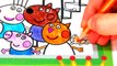 Peppa Pig Mummy Pig and George Pig with Goldie the Fish Coloring Book Pages Video For Kids
