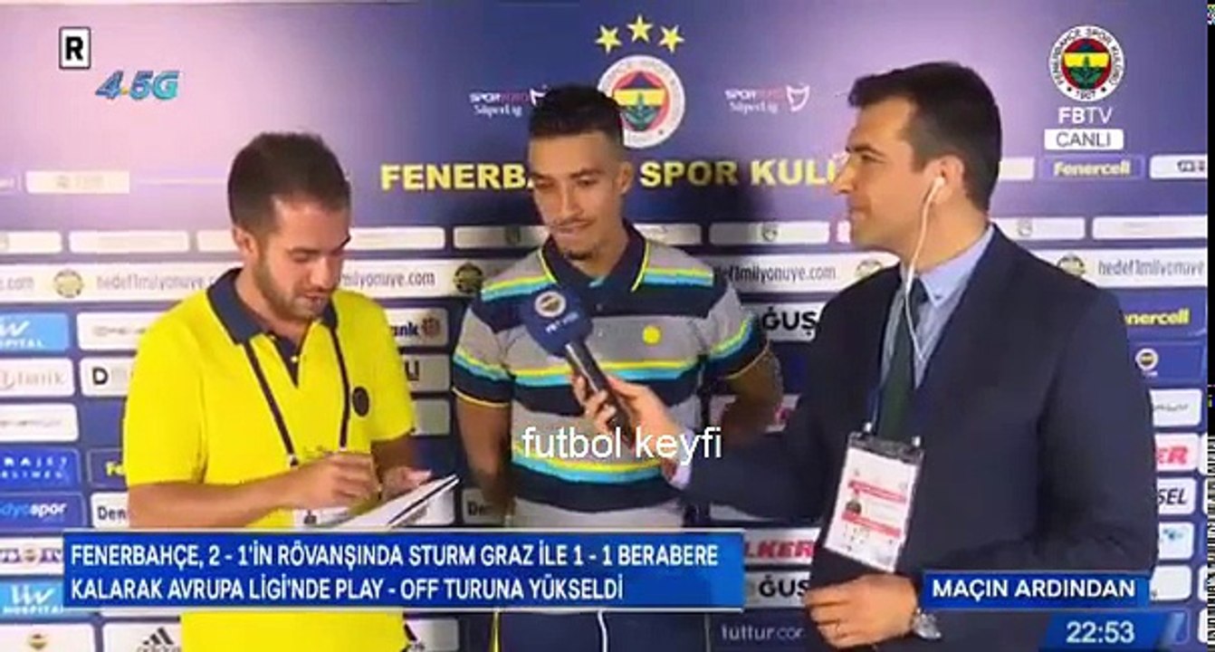 Nabil Dirar Türkçe Konuştu Fenerbahçe Sturm Graz Maç Sonu Açıklama