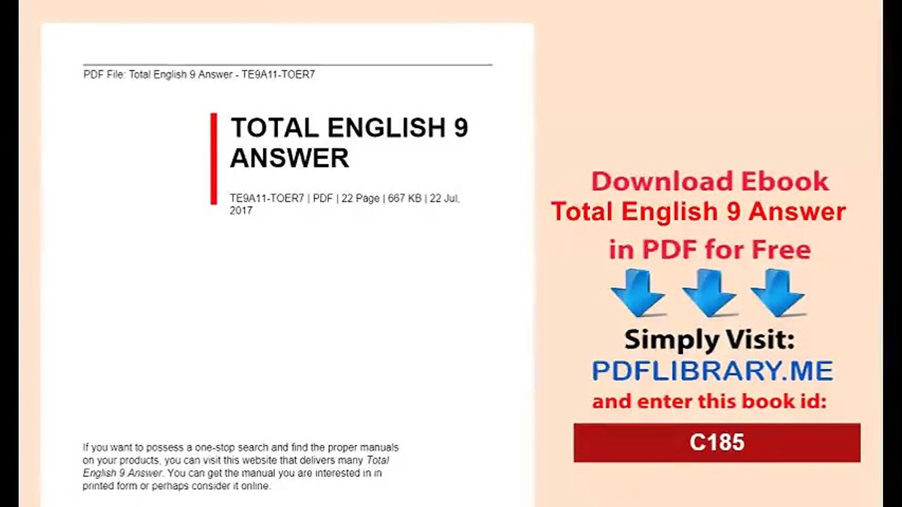 Total English 9 Answer