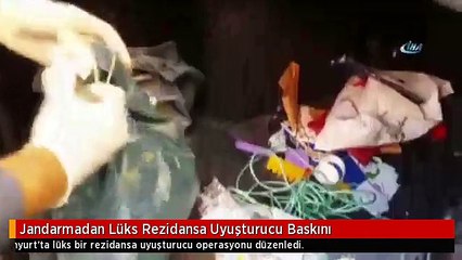 Jandarmadan Lüks Rezidansa Uyuşturucu Baskını