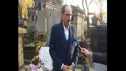 Cumhurbaşkanlığı Sözcüsü Kalın Ahmet Kaya'nın mezarını ziyaret etti