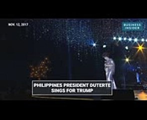 Philippines President Rodrigo Duterte Serenades Trump With A Love Song