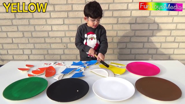 Learn Colors by Smashing Colored Plates for Children and Toddlers _ Fun Kid Learns Colours-FxNH1se4k_4