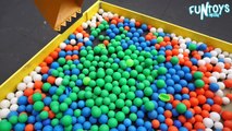 Learn Colors with Baby and Balls _ Excavator Truck Ball Pit Balls Playing for Children and Toddlers-XAfC0nbAOUQ