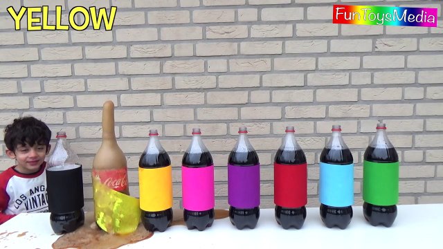 Learn Colors with Coca Cola Mentos Experiment for Children and Toddlers _ Fun Kid Learns Colours-Z6emKYOPJjQ