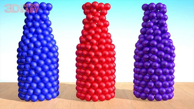 Learn Colors With Baby Bottles - Learn Colors with Bottles For Kids Toddlers Babies 3D Cartoon Baby