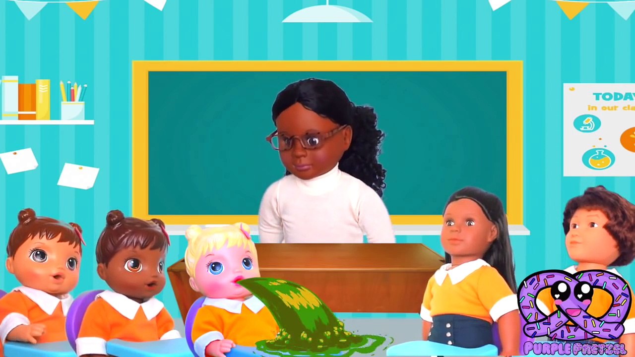 ✏️ Baby Alive Bailey PUKES at school ✏️