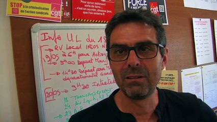 Emmanuel Bianchi, secrétaire général de l'Union Locale CGT Martigues.