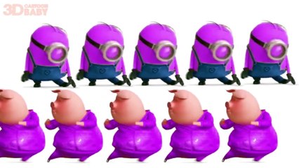 Learn Colors with Evil Minions Banana Song for Kids Funny Minion Movie - Learning Videos   Part 3