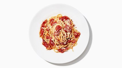 Bucatini with Butter-Roasted Tomato Sauce