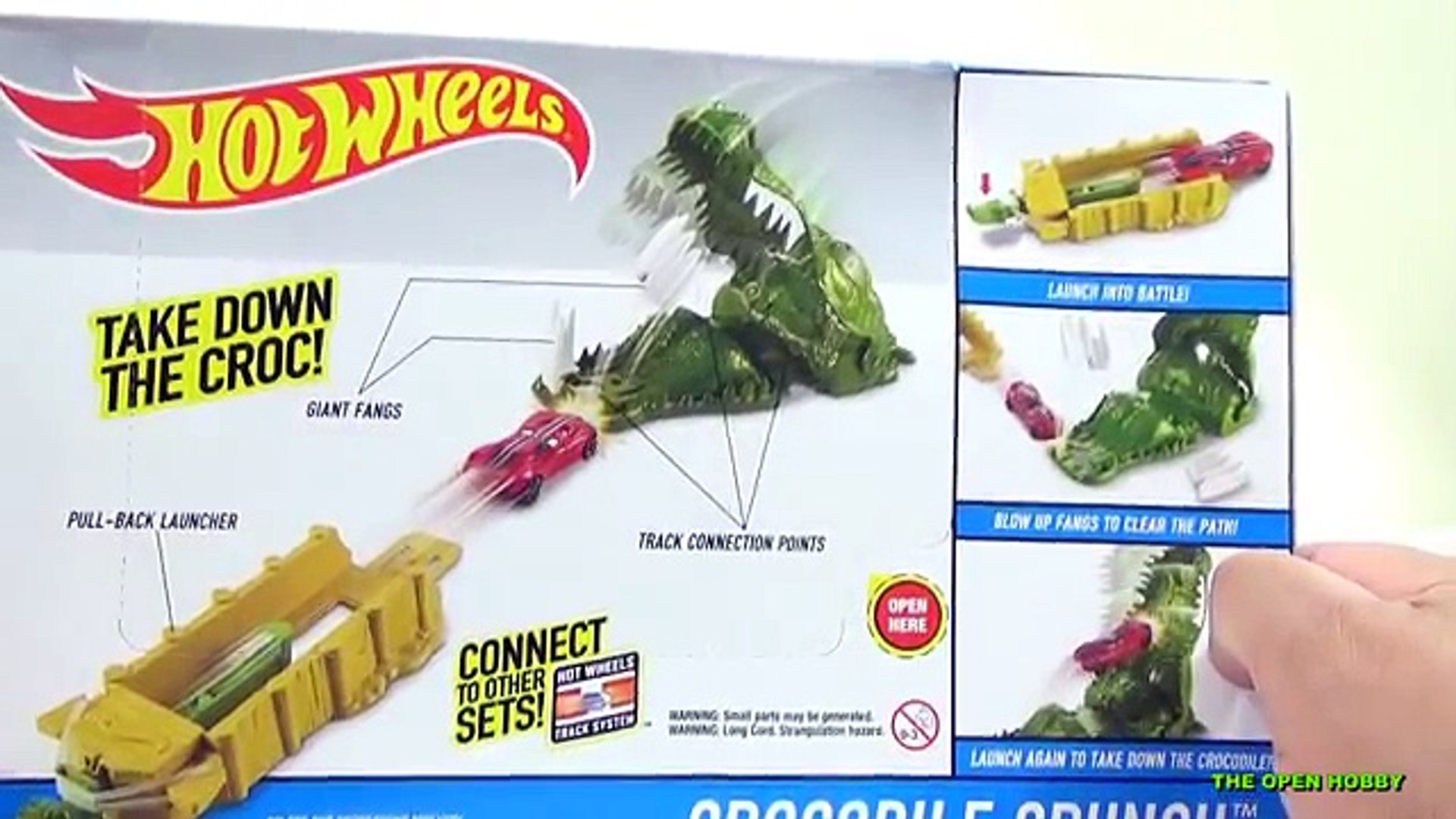 hot wheels crocodile crunch track set