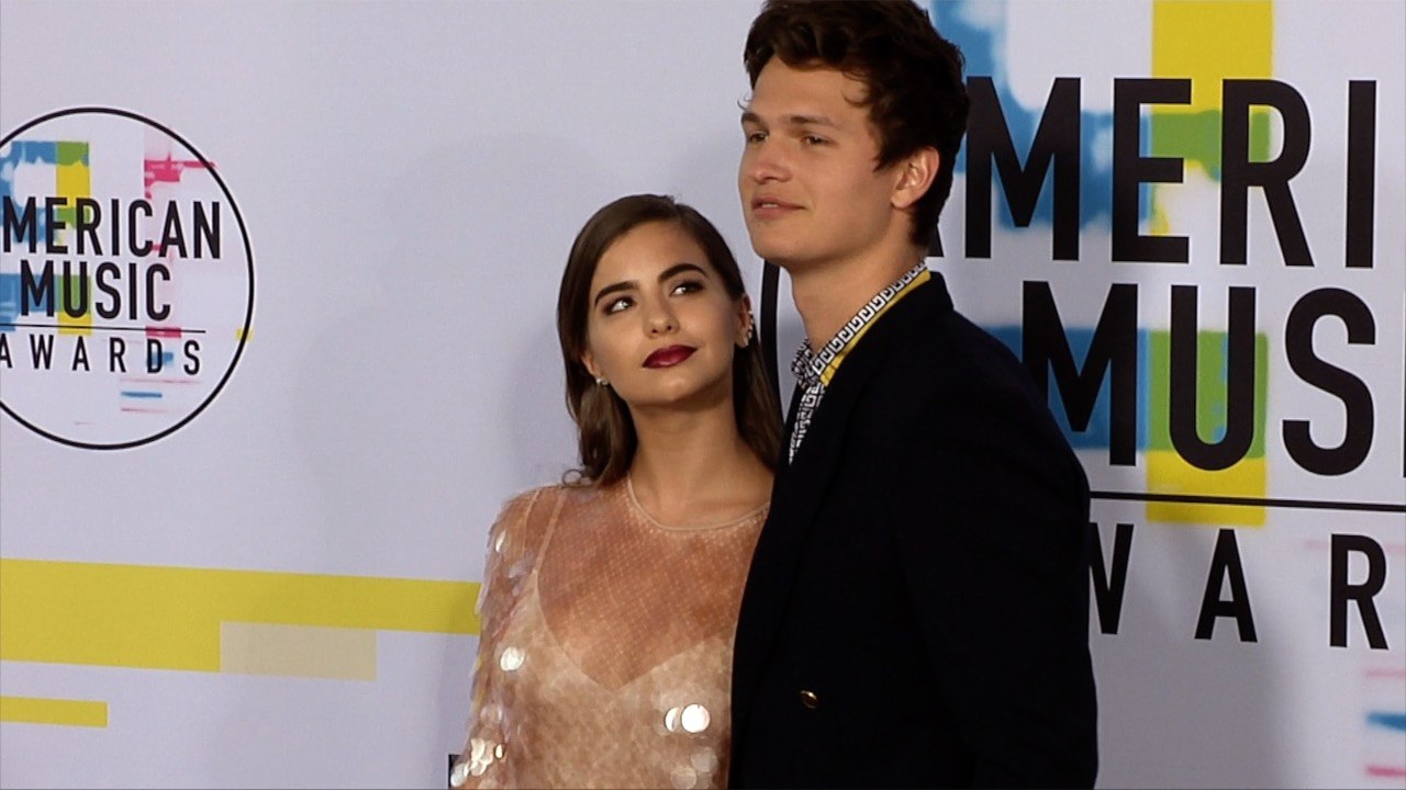 Ansel Elgort and Violetta Komyshan 2017 American Music Awards Red Carpet