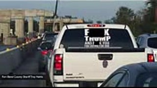 Driver Of The Truck With A Vulgar Message To President Trump Arrested On Warrant In Texas  TIME