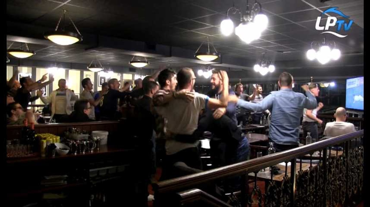 L'explosion de joie au Gold Eagles sur le but de Sanson !