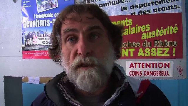 Alain AUdier représentant syndical CGT d'ArcelorMittal Fos