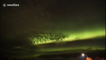 Stunning northern lights display over Canada