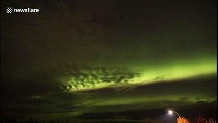 Stunning northern lights display over Canada