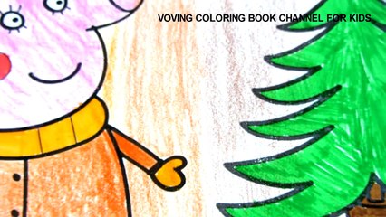 Peppa Pig Mummy Pig Christmas Coloring Book Pages Fun Coloring Video For Kids