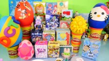 Play Doh Surprise Eggs BFFS Kingdom Hearts Disney Vinylmations DCTC Toys Playdough EGG Videos