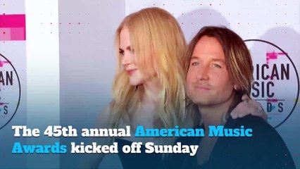 Stars gather to celebrate the 45th American Music Awards