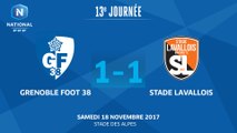 J13 : Grenoble Foot 38 - Stade Lavallois (1-1), le résumé
