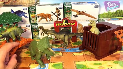 DINOSAUR ZOO ADVENTURE PLAYSET Learn Dinosaur Names Kids Takara Tomy Prehistoric Animal