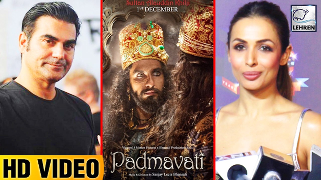 Arbaaz Khan And Malaika Arora React On Padmavati Controversy