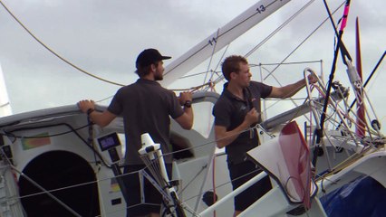 TJV2017 - Arrivée de Malizia II - Boris Herrmann et Thomas Ruyant