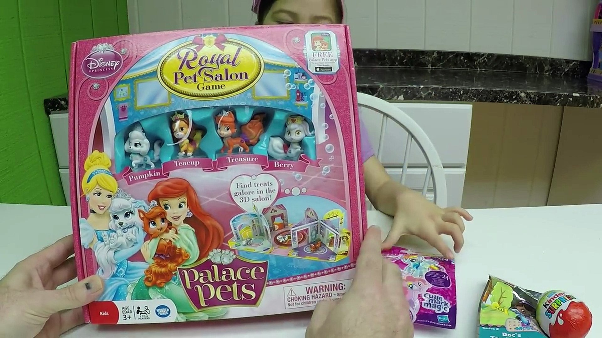 ⁣CUTE PALACE PETS GAME Disney Princess Family Fun Game Kinder Surprise Toy Egg Doc McStuffins Toys