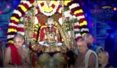 தங்க யானை வாகனத்தில் பத்மாவதி தாயார் வலம்- வீடியோ