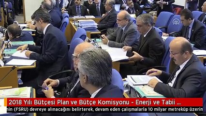 2018 Yılı Bütçesi Plan ve Bütçe Komisyonu - Enerji ve Tabii Kaynaklar Bakanı Albayrak (1)