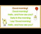 Good Morning Song for Kids (with lyrics)  The Singing Walrus (2)