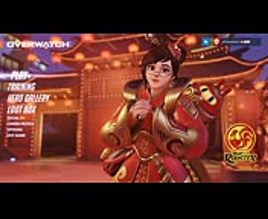 Mercy - Golden - Overwatch Lunar New Year Skin Spotlight (all intros, emotes, poses)