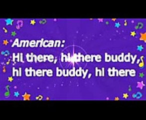 Hello Around the World Song  Sing Hello in Different Languages  Children Love to Sing