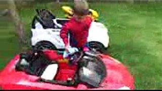 Bad Baby with Tantrum and Crying Joker Steals Cars and Bike Learn Colors with Spiderman and Hulk