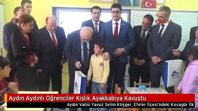 Aydın Aydınlı Öğrenciler Kışlık Ayakkabıya Kavuştu