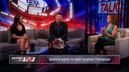 Karyn Bryant and Michael Bisping help DeAnna Bennett find an eligible bachelor | TUF TALK