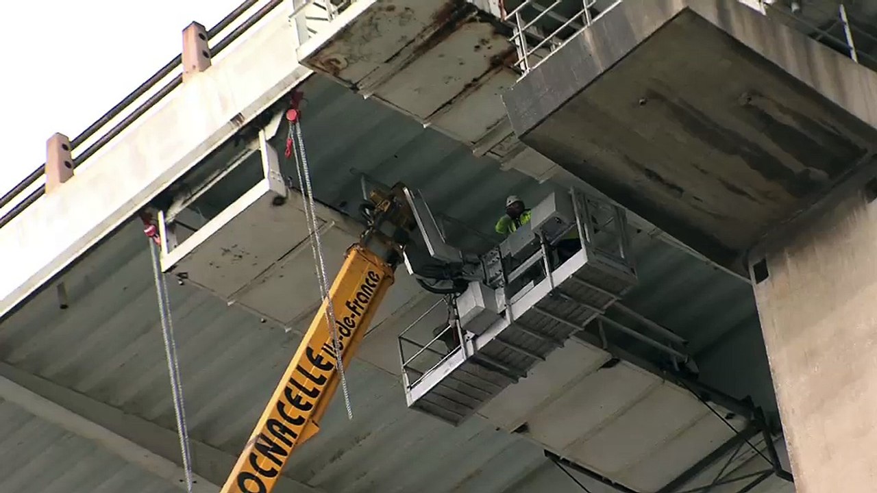 Le chantier en cours filmé par notre reporter François Déléna.