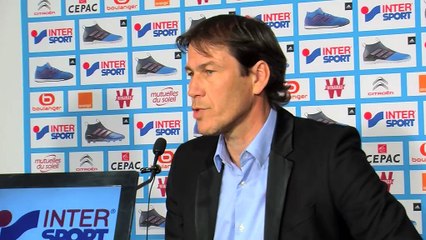 Rudi Garcia en conf de presse avant Lorient-OM