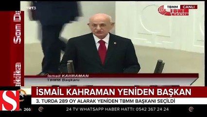 Meclis Başkanlık seçimi sonuçlandı!; İsmail Kahraman yeniden başkan seçildi