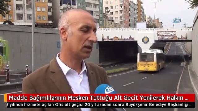 Madde Bağımlılarının Mesken Tuttuğu Alt Geçit Yenilerek Halkın Hizmetine Sunuldu