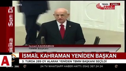İsmail Kahraman yeniden Meclis Başkanlığı'na seçildi