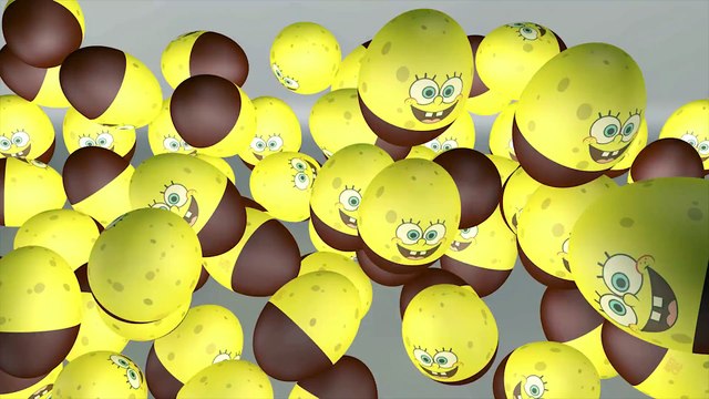 Learn Colors with Surprise Eggs Prank 3D for Kids Toddlers Color Balls Smiley Face Spongebob