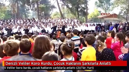 Denizli Veliler Koro Kurdu, Çocuk Haklarını Şarkılarla Anlattı